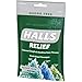 Halls Relief Sugar Free Assorted Mint Flavor Cough Drops, 1 Bag, 25 Count