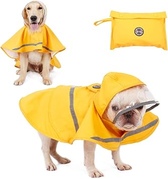 Dog raincoat harness hole Clearance