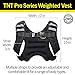 TNT Pro Series Iron Weighted Vest for Men and Women - Evenly Distributed Iron Filled Light Weight Vest for Maximum Performance and Comfort - 11 lbs …