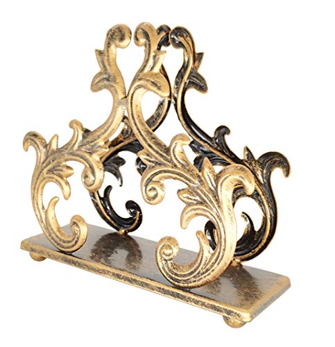 Bronze Metal Baroque Style Napkin Holder, Freestanding Barocco Tissue dispenser, Baroque Napkin Tray Basket