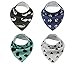 ZANETA Baby Bandana Bibs,Unisex 4 Pack set for Super Absorbent Drooling and Teething Newborns and Toddlers ,100% Cotton,Soft and Adjustable snaps