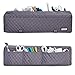 HOMEST Quilted Dust Cover with Back Pockets Compatible with Cricut Explore Air 2, Cricut Maker, Cricut Explore Air, Grey, Patent Design