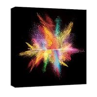 Canvas Wall Art Colorful Powder Canvas Prints Home Artwork Decoration for Living Room,Bedroom - 12x12 inches