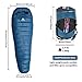 Anyoo Mummy Goose Down Sleeping Bag Ultralight Portable 3 Season for Backpacking Hiking Camping Indoor & Outdoor Use for Adultthumb 4