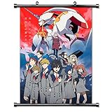 Darling In The Franxx Anime Fabric Wall Scroll Poster (16x23) Inches