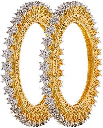 PAKIRA EXPORT PRIVATE LIMITEDHOT Woman Love Style Gold Plated Traditional Bollywood Bridal Indian Jewelry Bangles Bracelet Set