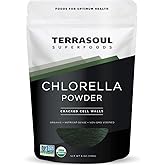 Terrasoul Superfoods Organic Chlorella Powder (Cracked Cell Walls), 6 Ounces