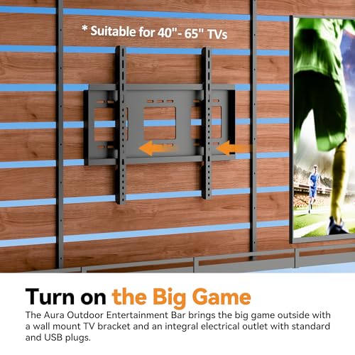 MODERNSHADE Cedar Bar Gazebo Review: 6.5x8 ft Outdoor Entertainment Center with TV Mount image 23