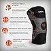 Mava Sports Knee Compression Sleeve Support with Adjustable Strap for Men and Women - Perfect for Joint Pain, Weightlifting, Running, Gym Workout, Squats and Arthritis Relief (Black, XL)
