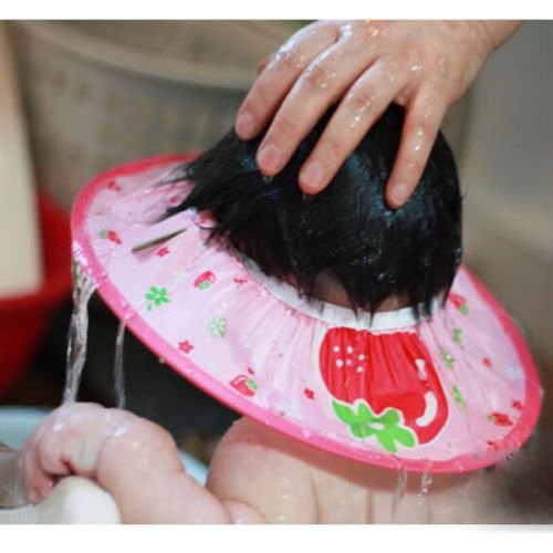 NPLE--[Manito Shampoo Cap] Baby Kid Child Adult Shampoo Bath Shower Cap Hat Wash Hair (Pink) - Thumbnail 5