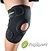 TugSport Knee Brace With Dual Side Stabilizer, Open Patella, & Breathable Neoprene - Best for ACL, Meniscus Tear, Arthritis, and Injury Recover (Medium)