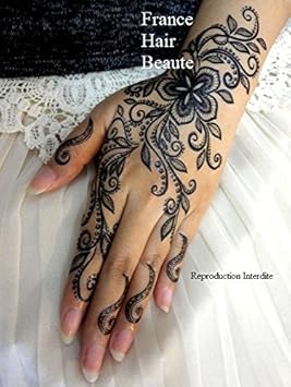 Tatouage Temporaire Style Henne Noir Amazonfr Beautã Et