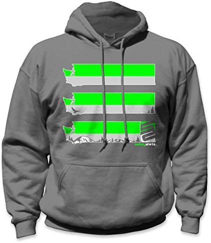 SafetyShirtz Washington Safety Hoody Gray w/Green