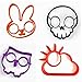 （Set of 4）Silicone Fried Egg Mold Pancake Rings/ Fried Eggs tools , Non Stick Bakeware Accessories Kitchen Tools Halloween breakfastBy Palker sky