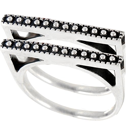 2-PCS SET! 925 Sterling Silver Set of 2 Stackable Ring available in Sizes 5 to 12 (10)