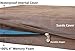 Dogbed4less Extra Large True Orthopedic Gel Memory Foam Dog Bed for Large Pet, Waterproof Liner and Durable Brown Cover, XL 40X35X4 Inch