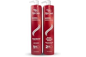 I Belli Capelli Ravenna Professional Keratin, Long-lasting Straightening Effect – Cirugia Capilar – Celulas Madres Straightener System – 2x1L/33.8