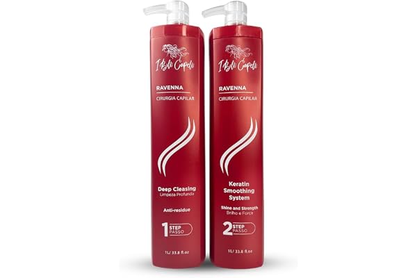 I Belli Capelli Ravenna Professional Keratin, Cirugia Capilar Para el Cabello- Smoothing System for a Long Lasting effect -Bl