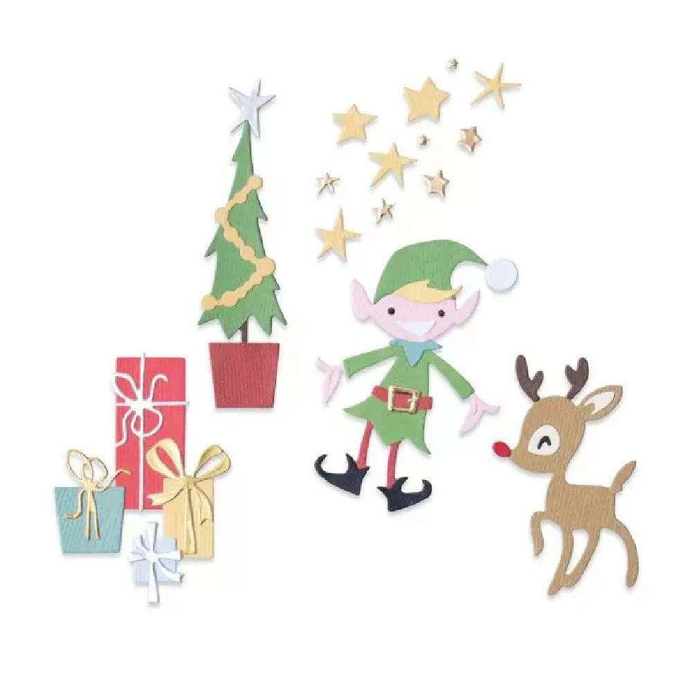 Sizzix Thinlits Die Set 664495 Santa's Workshop by Pete Hughes, 20 Pack
