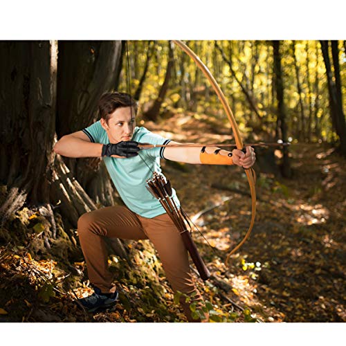 image for Eamber Archery Shooting Gloves Three Finger Protective Archery Gloves 