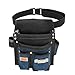 Heavy Duty Technician and Electrician’s Waist Tool Bag with Multiple Pockets, Tool Organizer, EVA with Suede Lamination, Heavy Duty and Super Strong Construction, 1.5 inch Adjustable Nylon Waist Belt