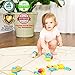Zenteck Multi-Sensory BPA-Free Baby Rattles Teethers & Shakers Essential Set with Storage Bin [10-Piece] | Baby-Safe, Non-Toxic, Multifunctional Developmental Set for Newborns & Babies