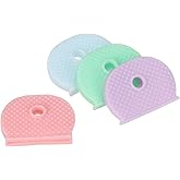 PATIKIL Key Caps Covers, 8 Pack Keys Ring Coding Tags Identifiers Silicone Case Shell Protector for Office House Apartment, 4 Assorted Colors