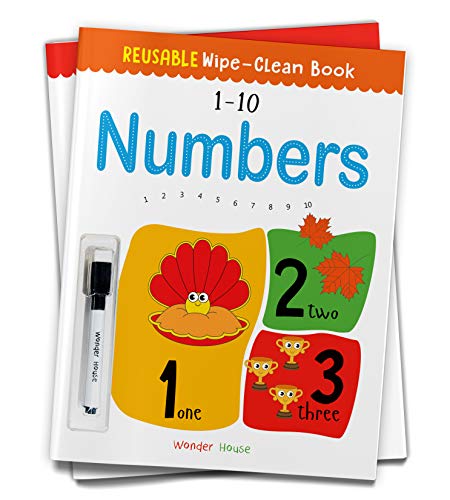 Reusable Wipe And Clean Book 1-10 Numbers : Write And Practice Numbers (1-10)