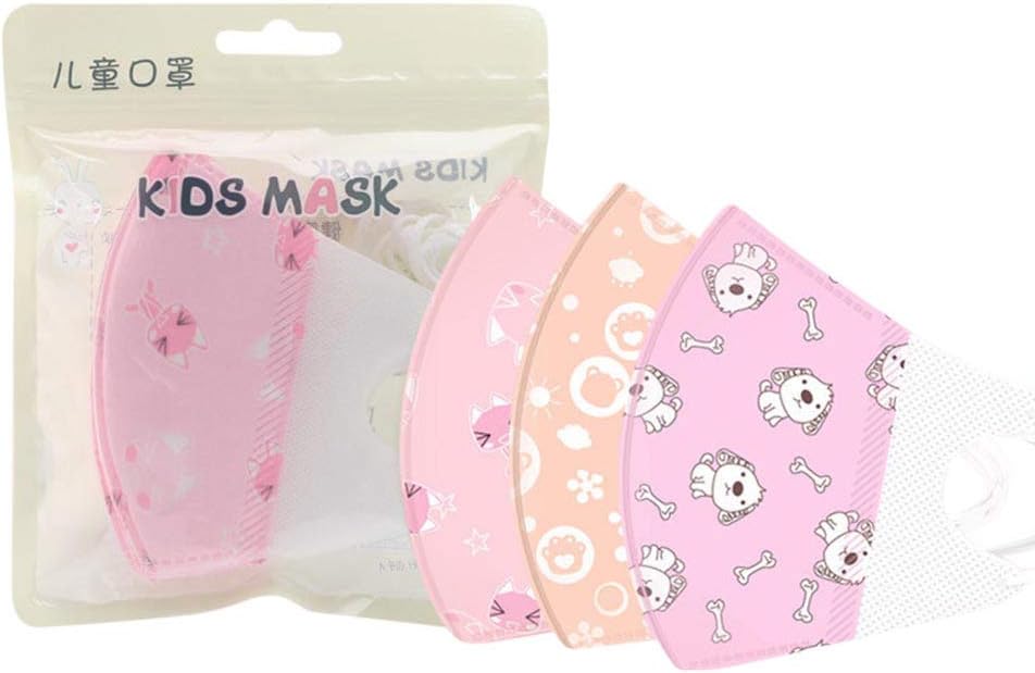 Botrong Children's Disposable Protective Másk 10 Pack Baby Outdoor Four-Layer Dust