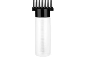 SIBBA Root Comb Applicator Bottle, 6 Ounce Hair Oil Applicator Applicator Bottle for Hair Dye Bottle Applicator Brush with Graduated Scale, Profssional Brush Applicator Comb Dye and scalp treament essential