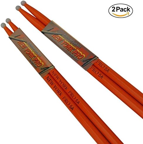 Orange Drumsticks Pack Of 2 Pairs 5A Drumsticks To Play The Drums. Marching Snare 5A Drum Sticks Pack. Cheap Drums Sticks 5A. Drumsticks 5A Frequently Used As Kid Drumsticks