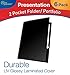 New Generation 2 Pocket Presentation Folder/Portfolio Heavy Duty Paper UV Glossy Laminated - 6 Folders/Pack in a Display Box, Black