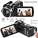 Video Camera Camcorder Digital Vlogging Camera Recorder for YouTube Aabeloy HD 1080P 15FPS 24MP 16X Digital Zoom 3.0 Inch 270 Degree Rotation Screen Camcorder with 2 Batteries