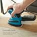 Mouse Detail Sander Tilswall 1.7A 200W 15000 OPM with 12pcs Sandpaper Pads (80 & 120 Grits), Dust Collection System For Tight Spaces Sanding in Home Decoration, DIY etc