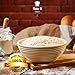 Bread Proofing Basket Banneton Brotform Round 8 Inch Made of Premium Natural Woven Rattan. Lightweight, Unbleached, No Chemicals. Bonus PDF Guide: How to Make Delicious Sourdough