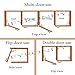 FYTRONDY Inset Stainless Steel Soft Slow Close Kitchen Cabinet Door Hinges,ONE Pair (2 PCS ) in Pack