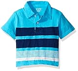 The Children's Place Baby-Boys Li'l Guy's Short Sleeve Polo, Blue Atoll, 18-24 months
