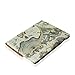 FINTIE (Map Design) 360 Degrees Rotating Stand Smart Cover PU Leather Case for Apple iPad 4th Generation Retina Display / the new iPad 3 / iPad 2 (Wake/sleep Function)