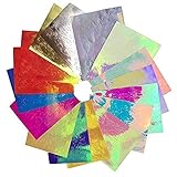 Flame Reflections Nail Stickers - 16PCS Halloween Holographic Fire Flame Nail Art Decals DIY Nail Foils Tape Adhesive Decoration for Nails Manicure