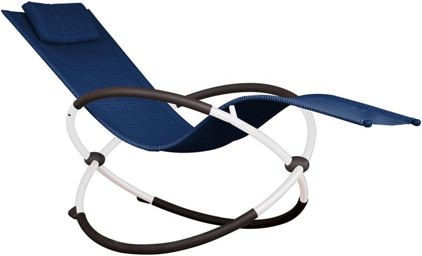 Vivere ORBL1-TT Orbital Lounger Outdoor Rocking Chair, True Turquoise : Garden & Outdoor