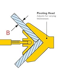 Strong Hand Tools Jointmaster Herramienta de unión de ángulo de 90 grados   3 pulgadas de cuello, modelo No. PL634