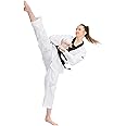 Daedo Ultra 2.0 Taekwondo Uniform - Black Neck, WT Recognized, Lightweight Polyester with Ventilation