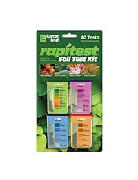 Hoja más brillante., Kit para pruebas de tierra para pH, N, P y K, Paquete de 10, Colorido