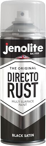 JENOLITE Directorust Spray Paint Satin Black 400ml Direct To Rust All-In-One view 9