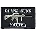 SpaceAuto 3D Embroidery Black Guns Matter Military Tactical Morale Hook & Loop Desert Badge Patch 3.15