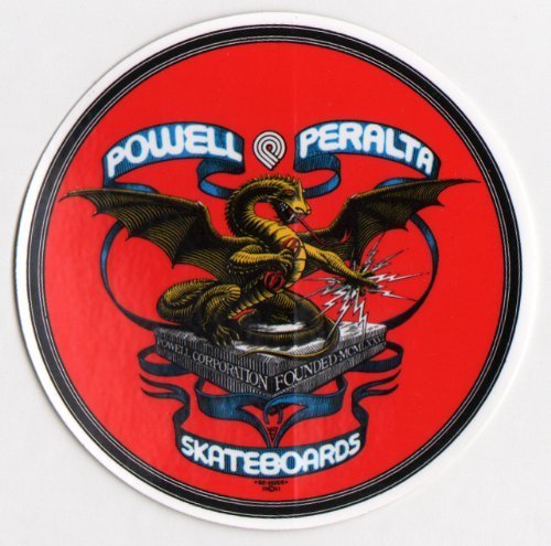 Powell Peralta Skateboard Sticker - Bones Brigade Dragon Off