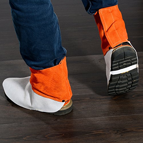 QeeLink Leather Welding Spats Heat and Abrasion Resistant Welding