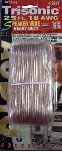trisonic 25 feet sp[eaker wire
