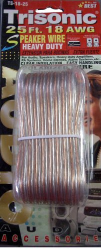 trisonic 25 feet sp[eaker wire