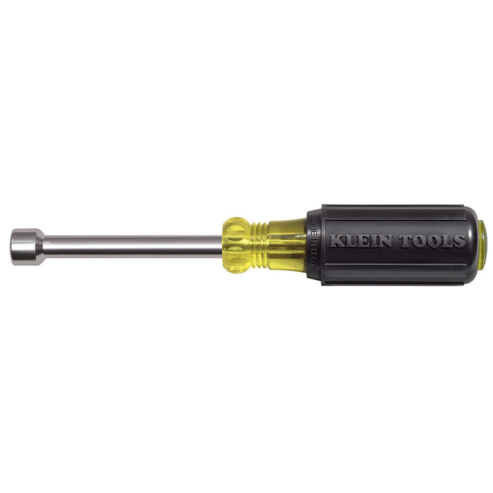 Klein Tools 630-3/8M 3/8-Inch Magnetic Tip Nut Driver with 3-Inch Hollow Shank, Made in USA